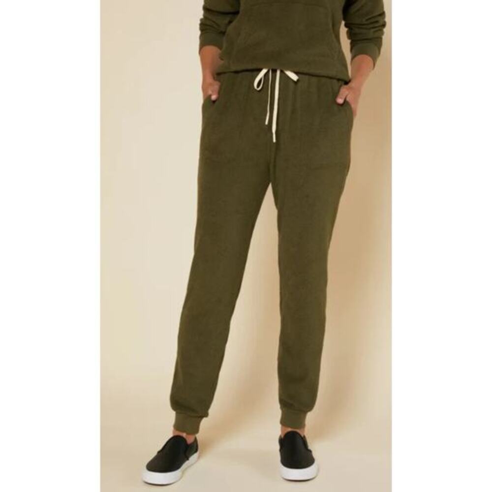 Outerknown green terry hightide sweatpant joggers